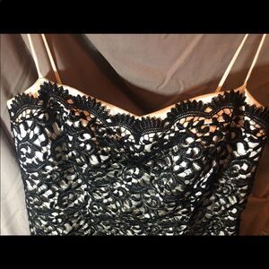 An stunning original JS collection white dress with black overlay. DEAD STOCK